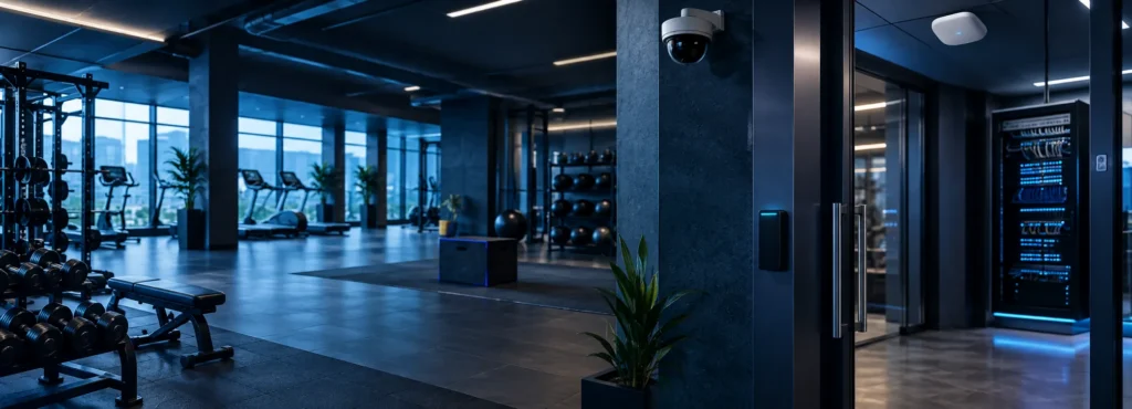 Infrastructure réseau, vidéosurveillance et contrôle d’accès dans une salle de sport