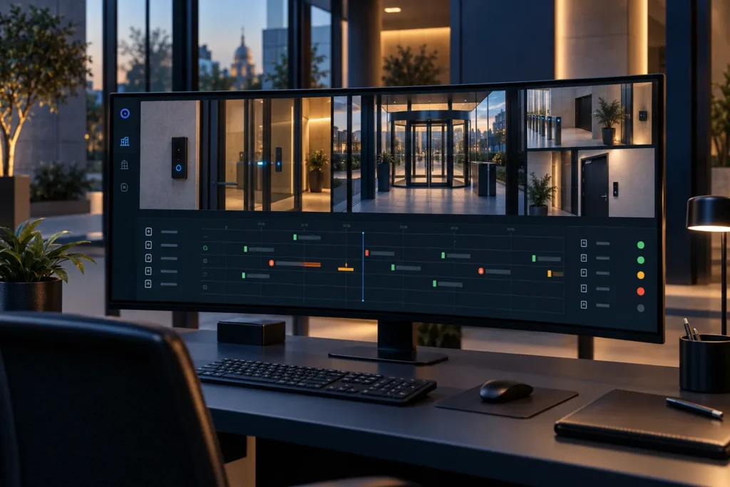 Interface de gestion centralisée des accès d’un bâtiment