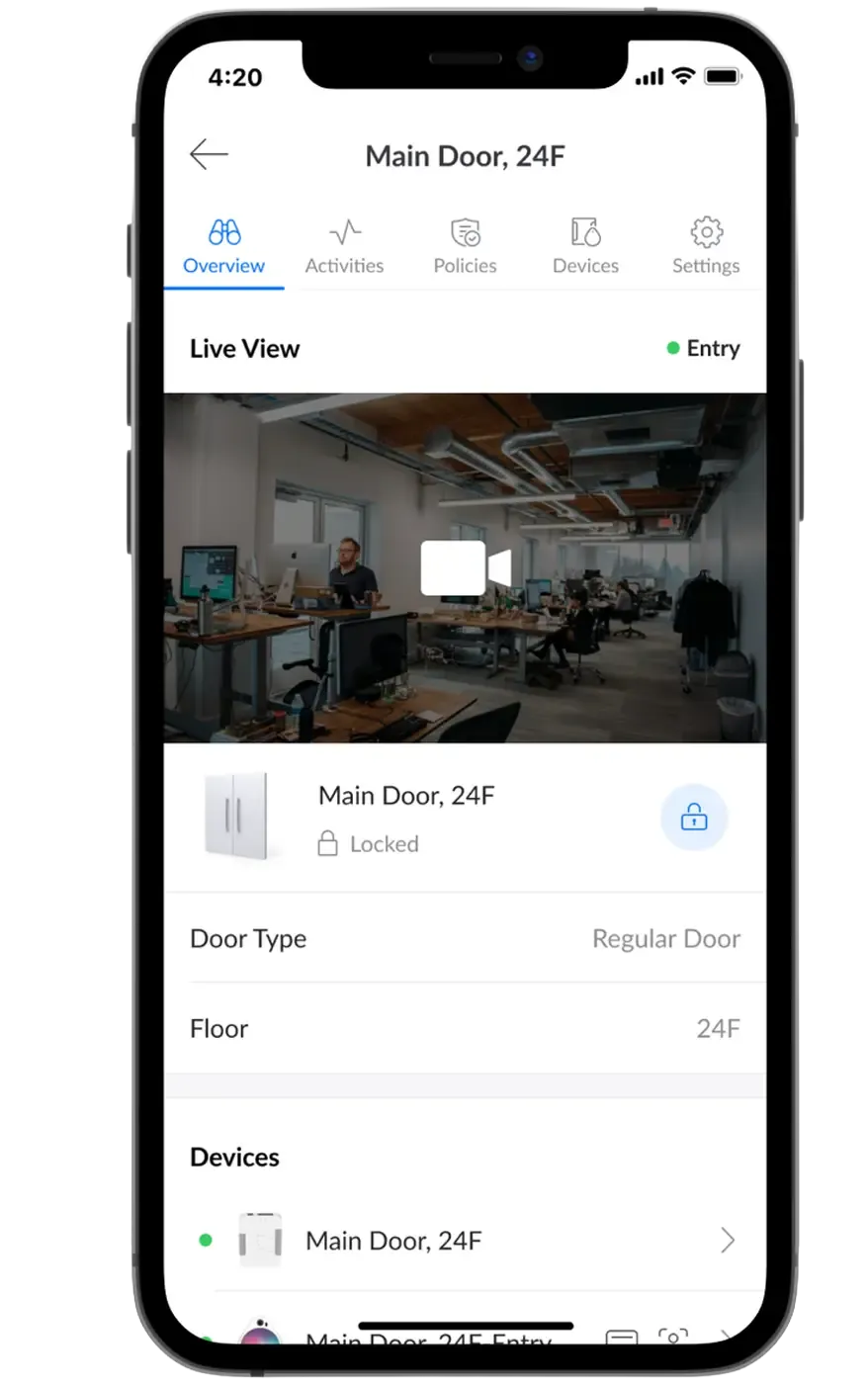 Application mobile permettant de gérer un système d’alarme et de consulter une caméra